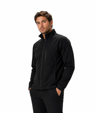 Chamarra premium negra hombre